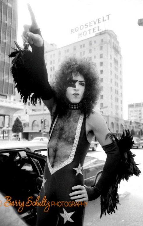 kiss, barry schultz, hollywood, starchild, demon, spaceman, space ace, catman, 1976