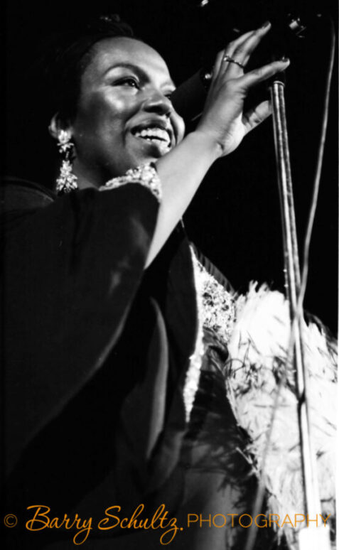 American musician Roberta Flack singing.